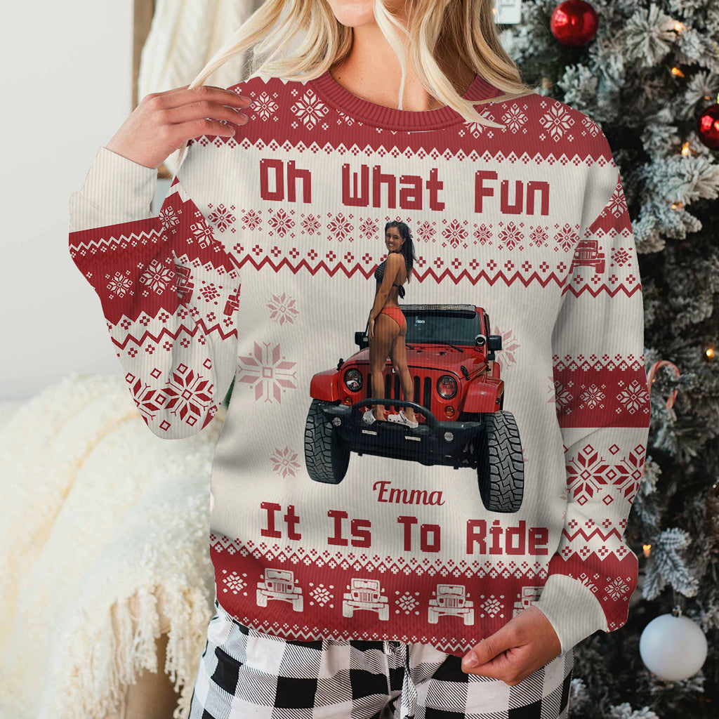 Personalized Ugly Christmas Sweater Fun Ride Gift for Family Ugly Sweater GradoCreations