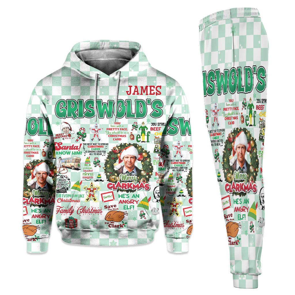 Personalized Christmas Movie Hoodie and Sweatpants Set for Family | Custom Gift Hoodie & Sweatpants GradoCreations