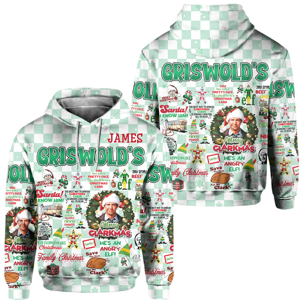 Personalized Christmas Movie Hoodie and Sweatpants Set for Family | Custom Gift Hoodie & Sweatpants GradoCreations