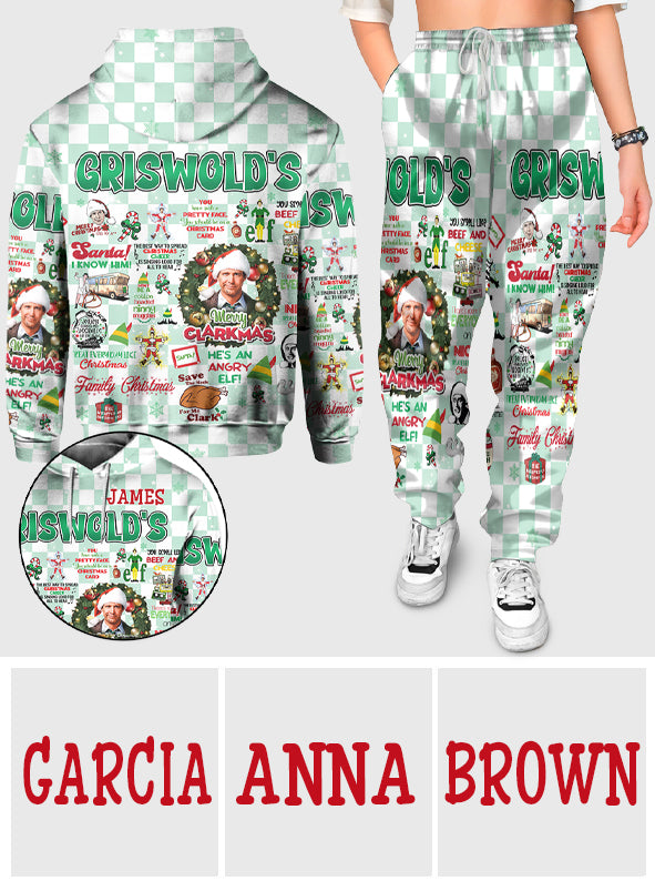 Personalized Christmas Movie Hoodie and Sweatpants Set for Family | Custom Gift Hoodie & Sweatpants GradoCreations
