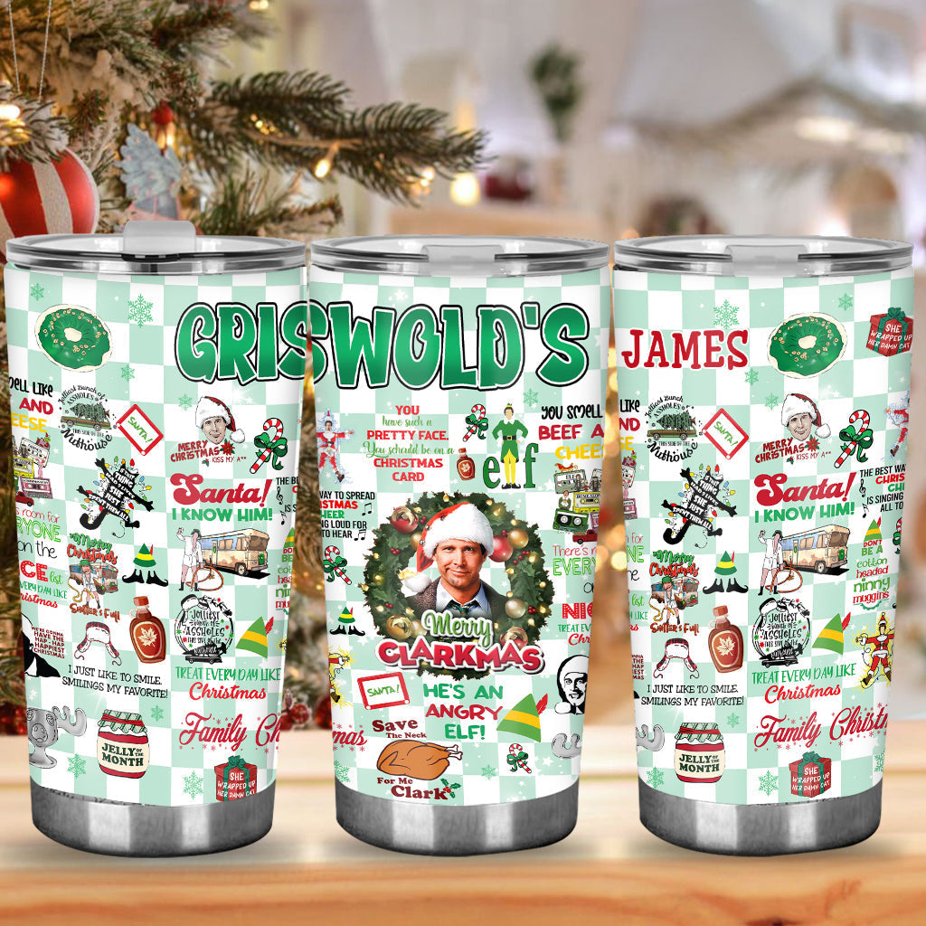 Personalized Christmas Movie Tumbler Custom Drinkware Gift Tumbler GradoCreations