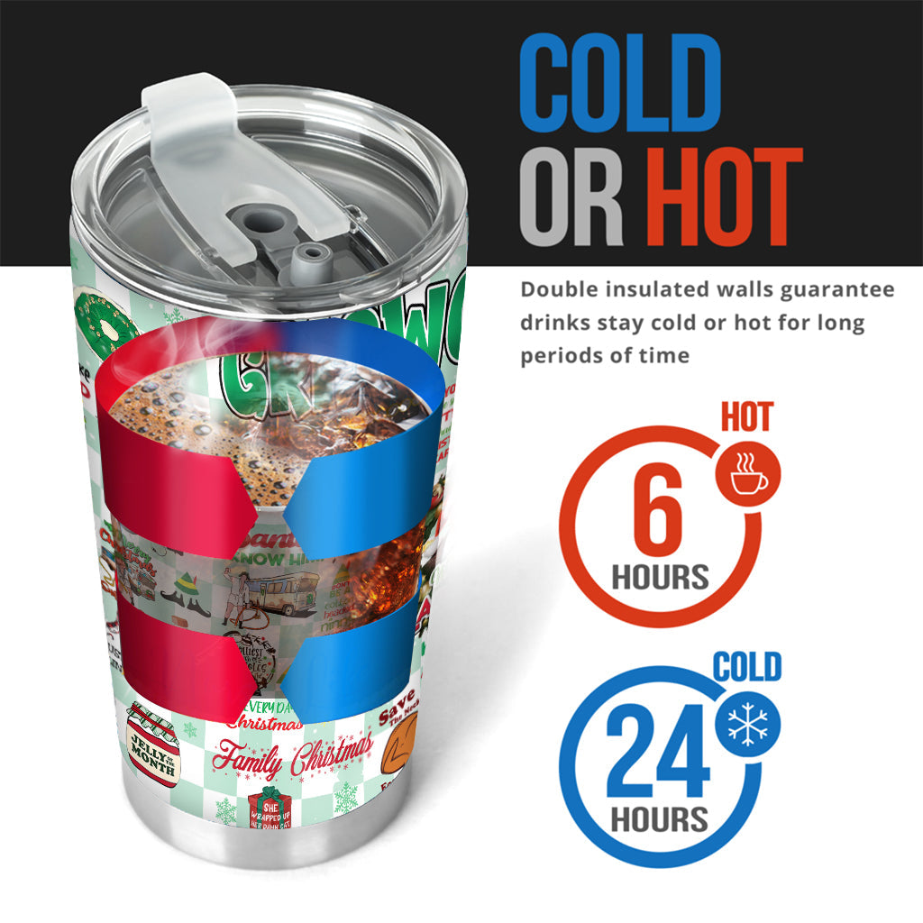 Personalized Christmas Movie Tumbler Custom Drinkware Gift Tumbler GradoCreations