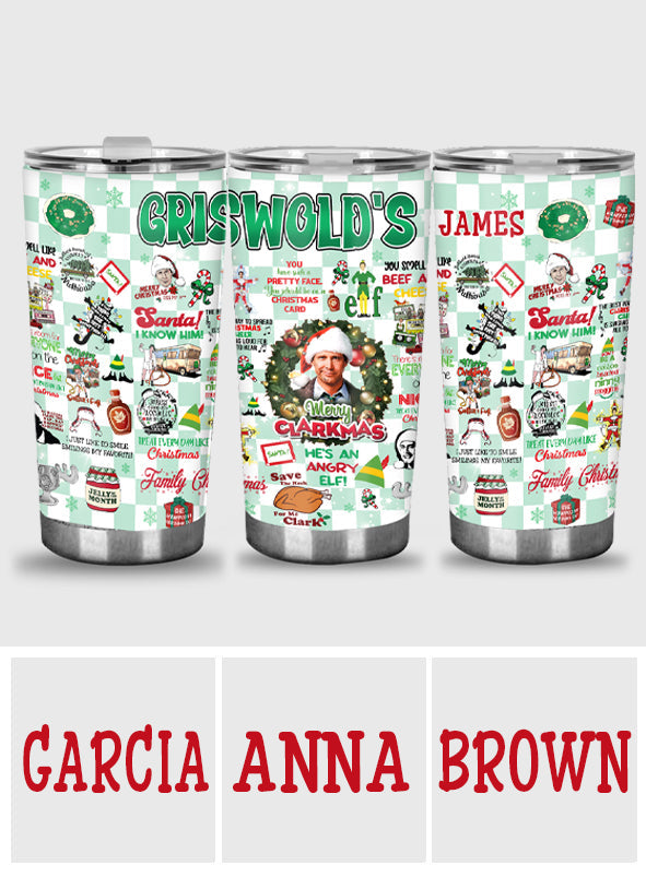Personalized Christmas Movie Tumbler Custom Drinkware Gift Tumbler GradoCreations