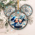 Personalized Mouse Ornament Custom Name Gift for Couples Ornament GradoCreations