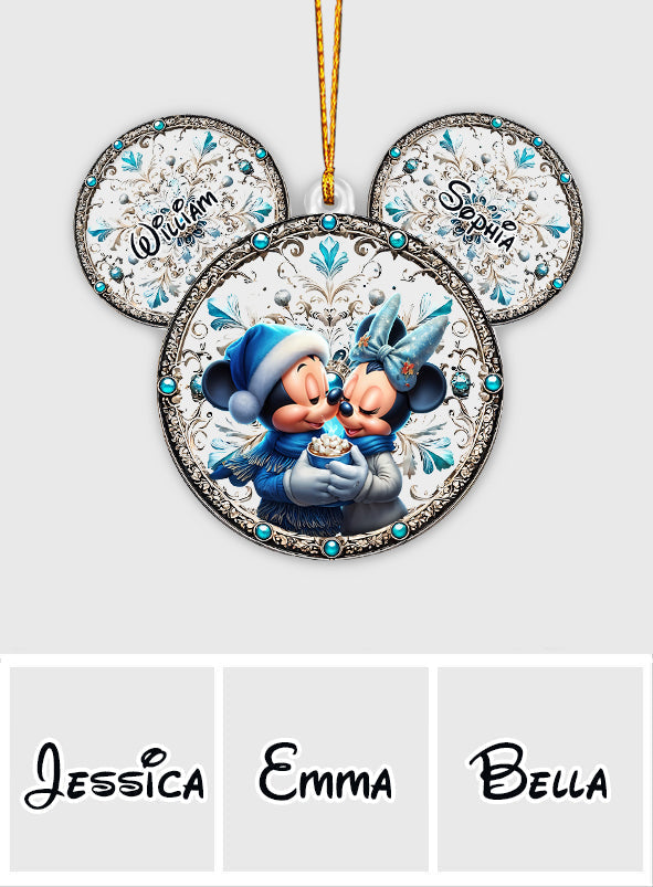 Personalized Mouse Ornament Custom Name Gift for Couples Ornament GradoCreations