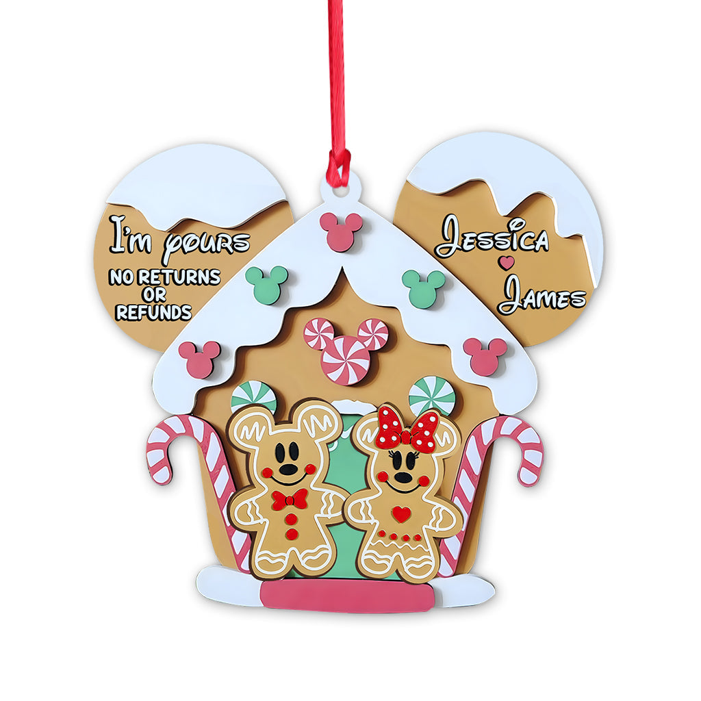 Personalized Mouse Ornament Custom Name Gift for Christmas Ornament GradoCreations