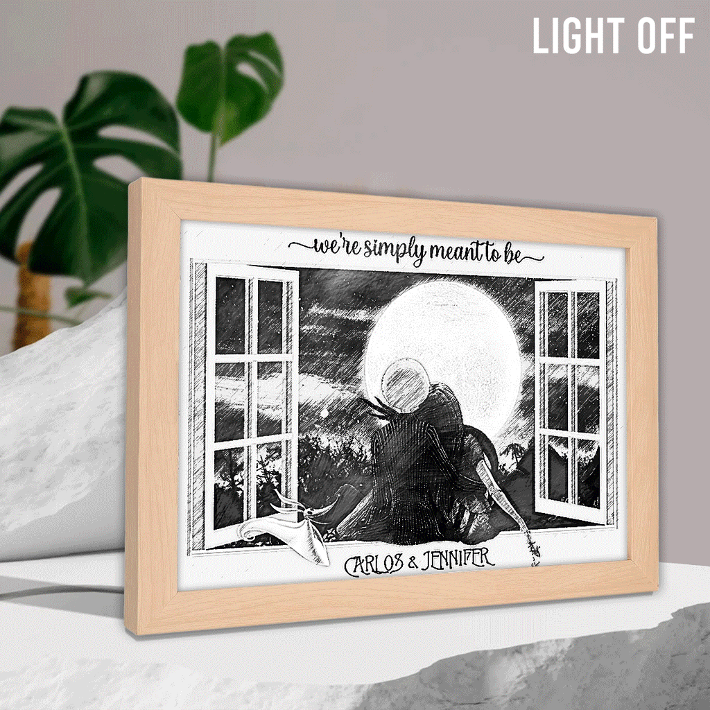 Personalized Light Photo Frame Custom Couple Gift for Anniversary Light Photo Frame GradoCreations