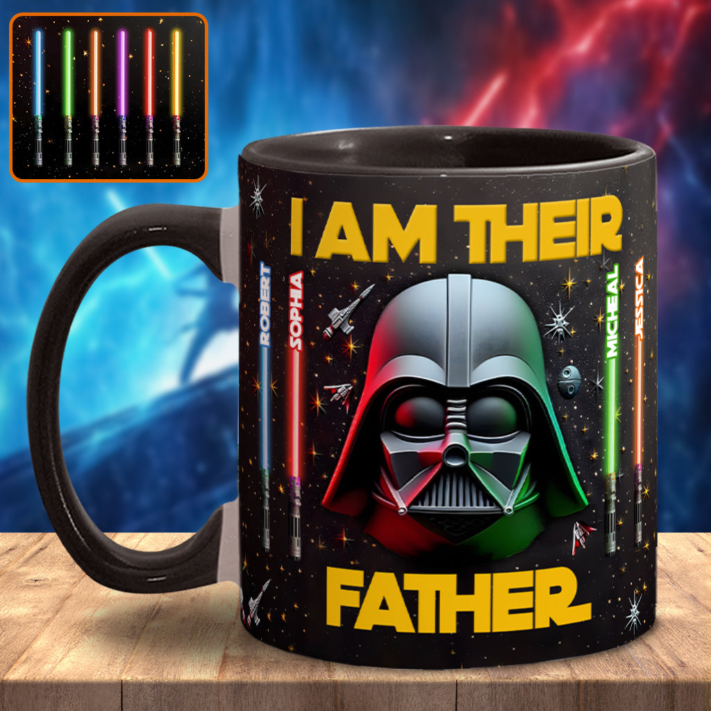 Personalized Star Wars Accent Mug Custom Name for Dad Accent Mug GradoCreations