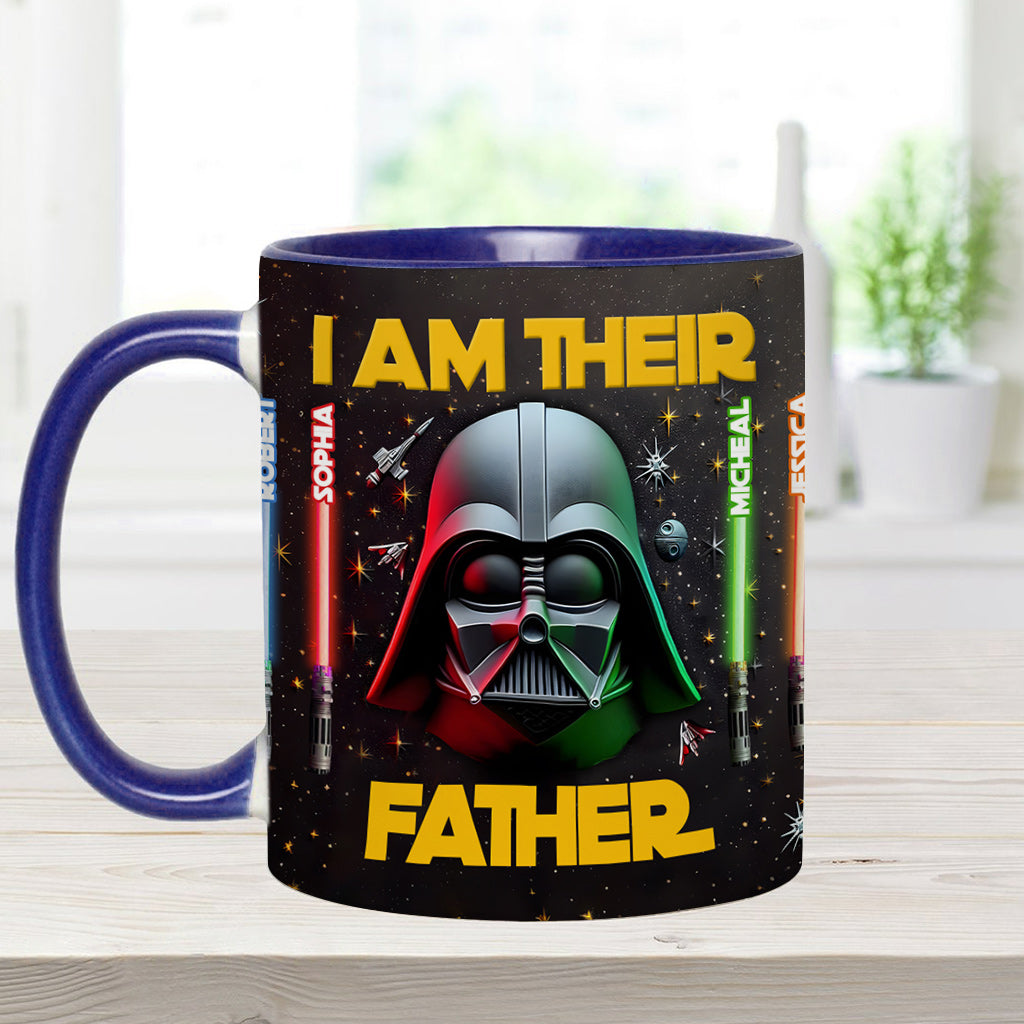 Personalized Star Wars Accent Mug Custom Name for Dad Accent Mug GradoCreations