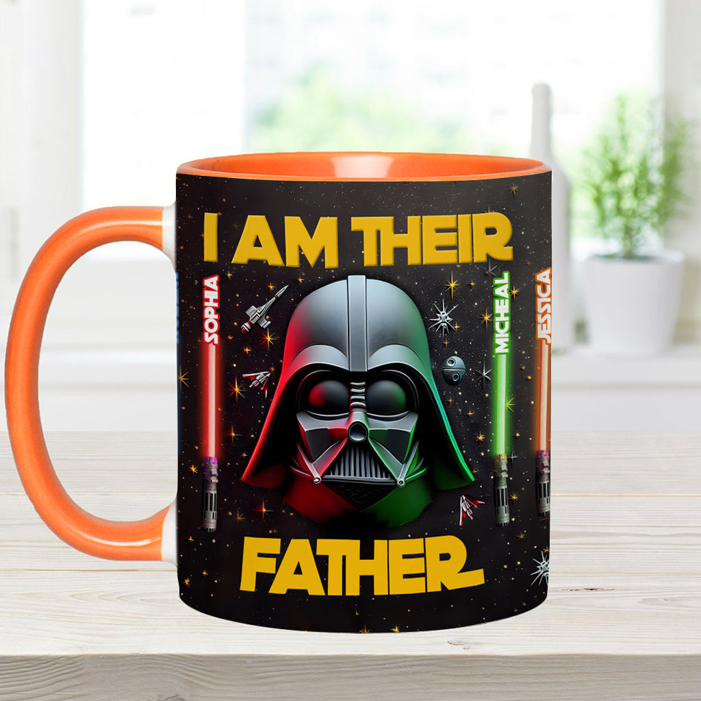 Personalized Star Wars Accent Mug Custom Name for Dad Accent Mug GradoCreations