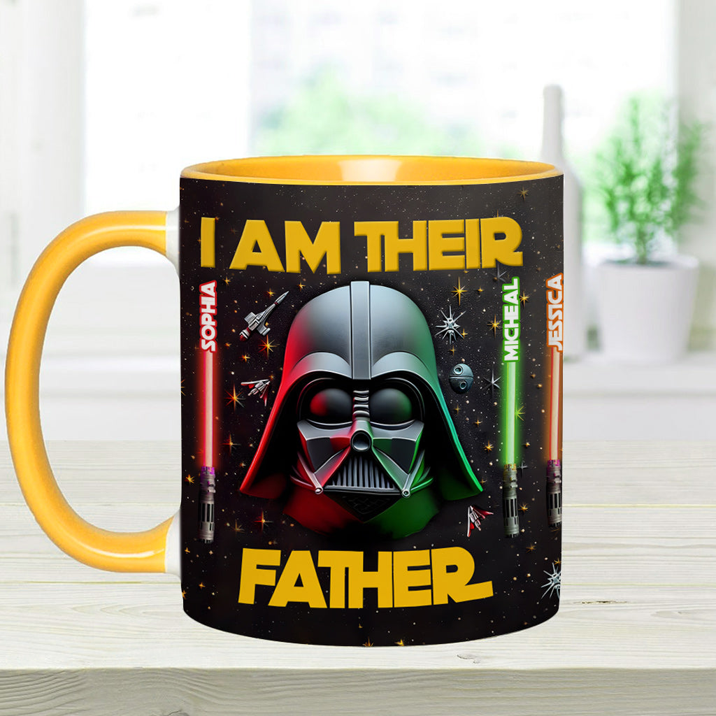 Personalized Star Wars Accent Mug Custom Name for Dad Accent Mug GradoCreations