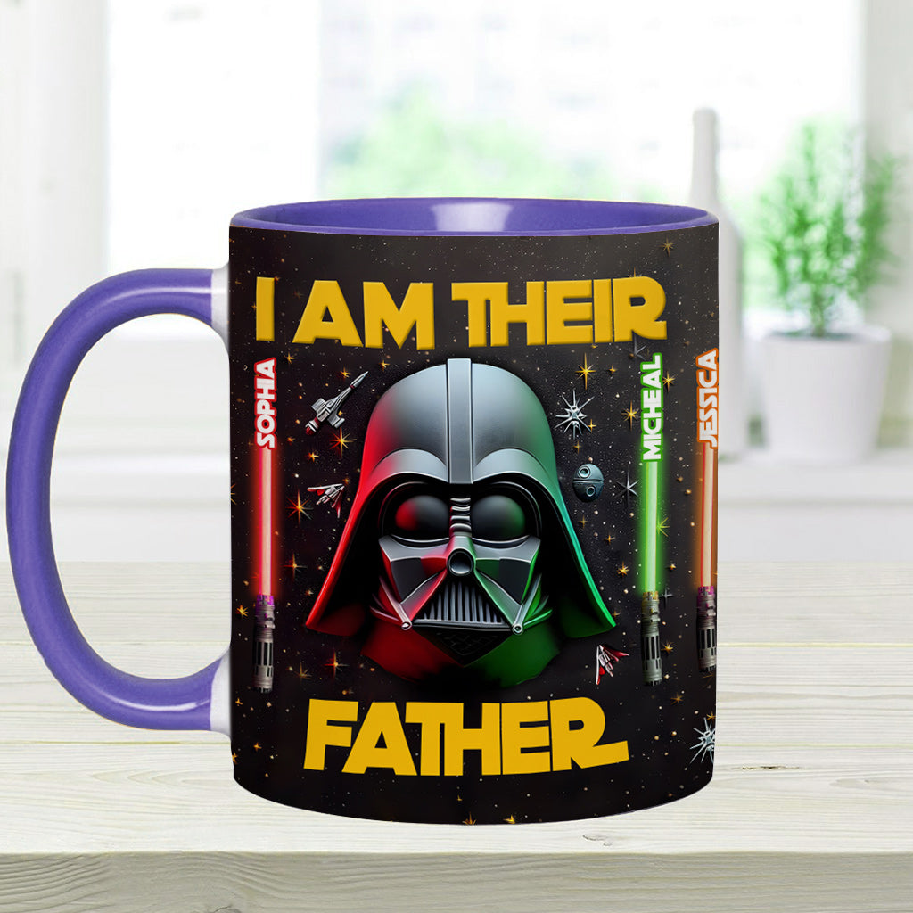 Personalized Star Wars Accent Mug Custom Name for Dad Accent Mug GradoCreations