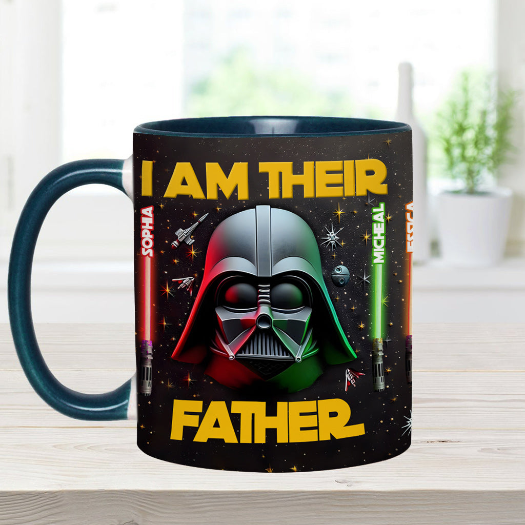 Personalized Star Wars Accent Mug Custom Name for Dad Accent Mug GradoCreations