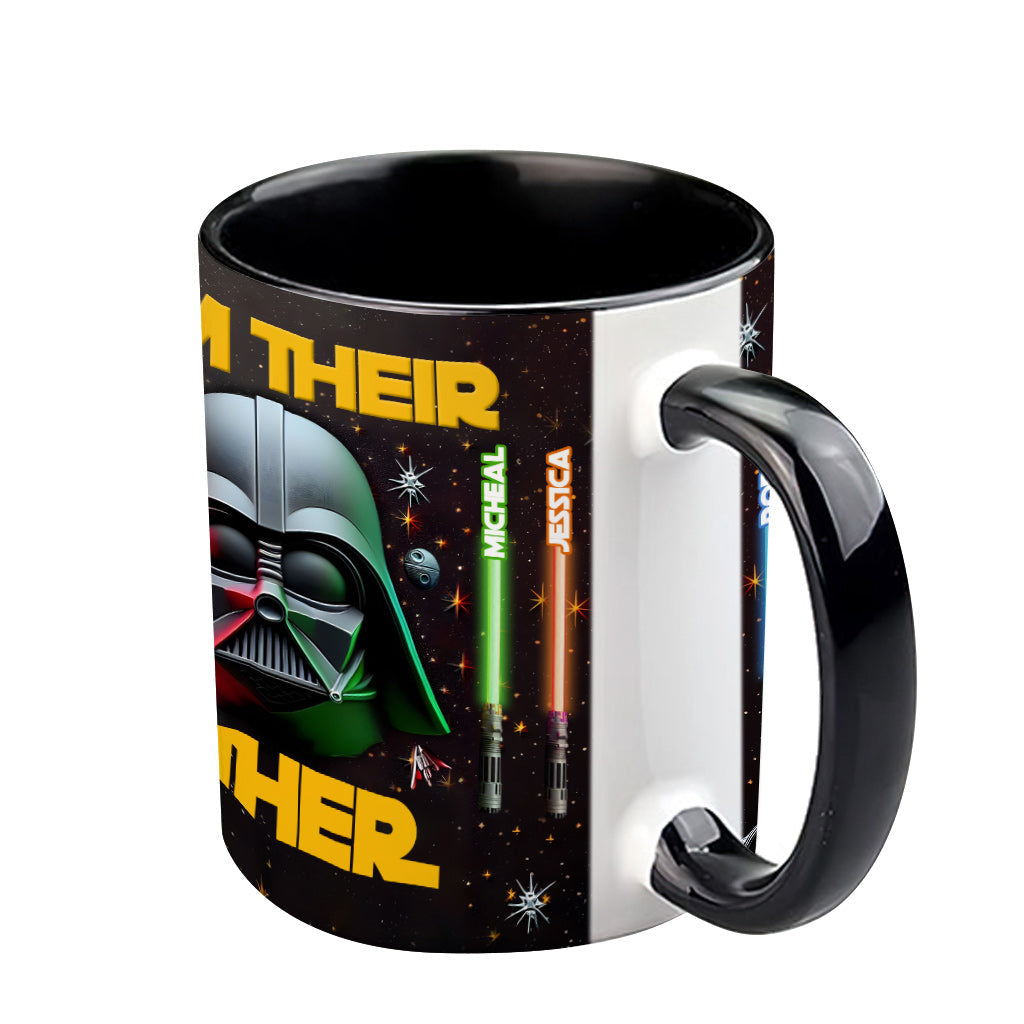 Personalized Star Wars Accent Mug Custom Name for Dad Accent Mug GradoCreations
