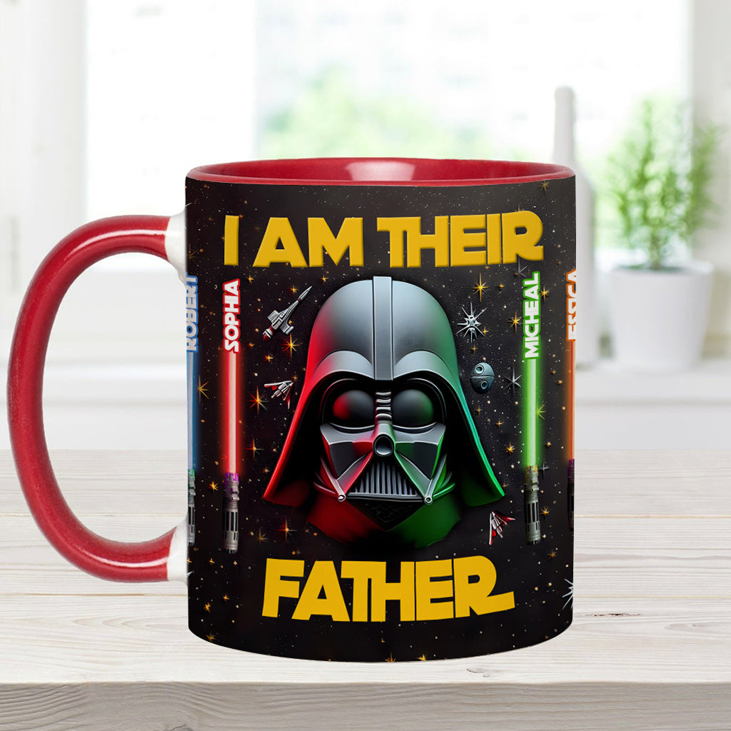 Personalized Star Wars Accent Mug Custom Name for Dad Accent Mug GradoCreations