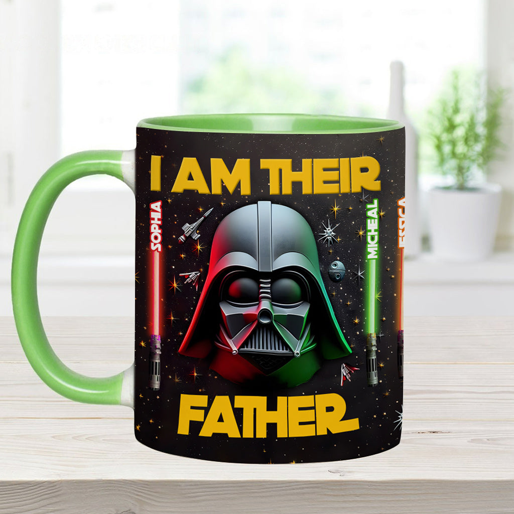 Personalized Star Wars Accent Mug Custom Name for Dad Accent Mug GradoCreations