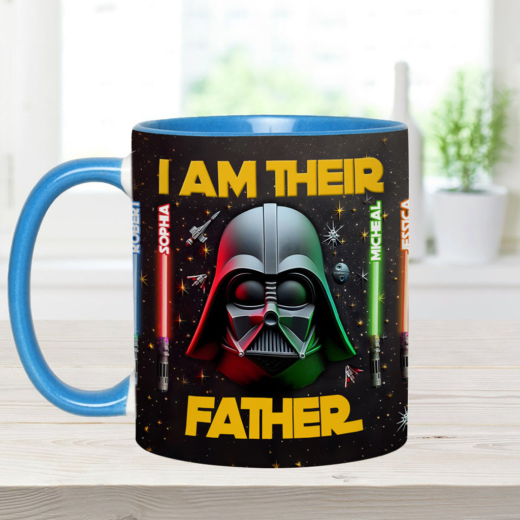 Personalized Star Wars Accent Mug Custom Name for Dad Accent Mug GradoCreations