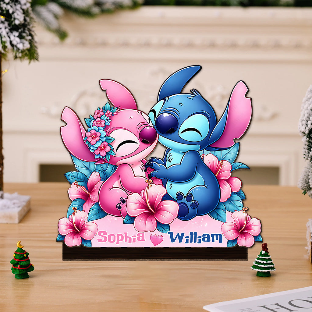 Personalized Freestanding Ohana Decor Gift for Family 1 Layered Big Freestanding GradoCreations