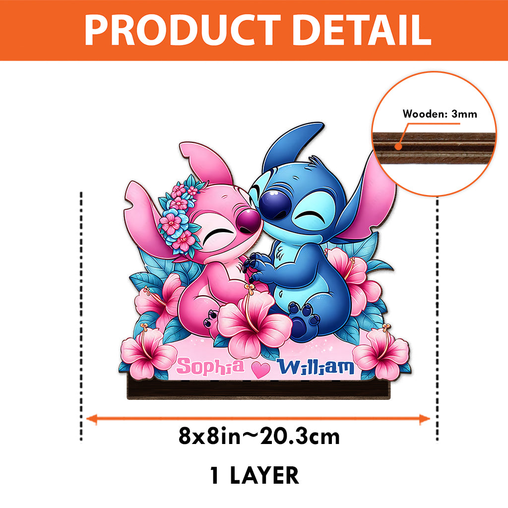 Personalized Freestanding Ohana Decor Gift for Family 1 Layered Big Freestanding GradoCreations