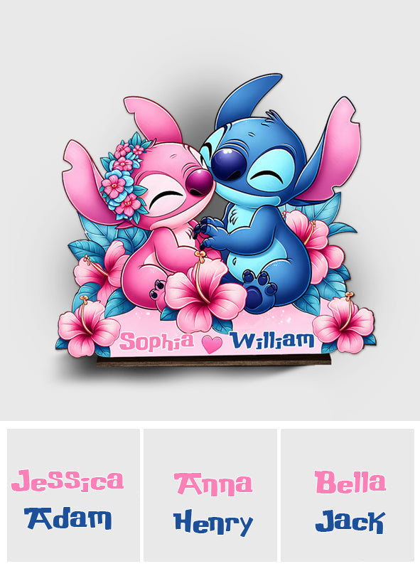 Personalized Freestanding Ohana Decor Gift for Family 1 Layered Big Freestanding GradoCreations