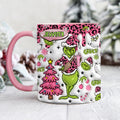 Personalized Grinch Accent Mug Custom Name Christmas Gift Accent Mug GradoCreations