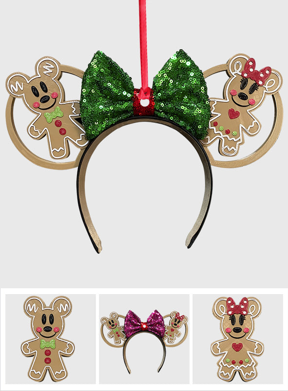 Personalized Merry Christmas Mouse Ornament Custom Gift Ornament GradoCreations