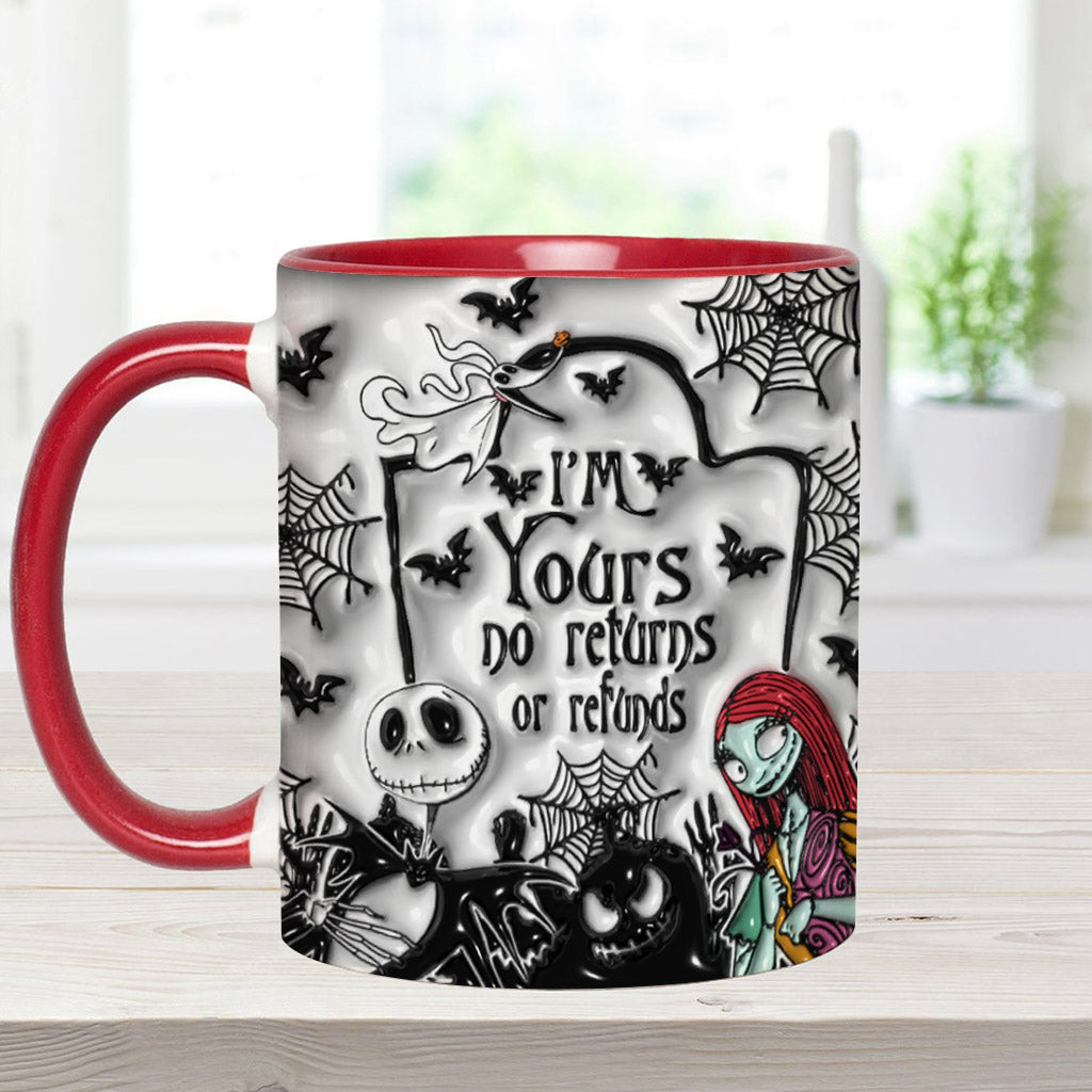 Personalized Halloween Accent Mug Custom Name for Couples Accent Mug GradoCreations