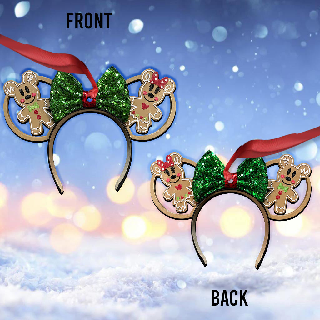 Personalized Merry Christmas Mouse Ornament Custom Gift Ornament GradoCreations