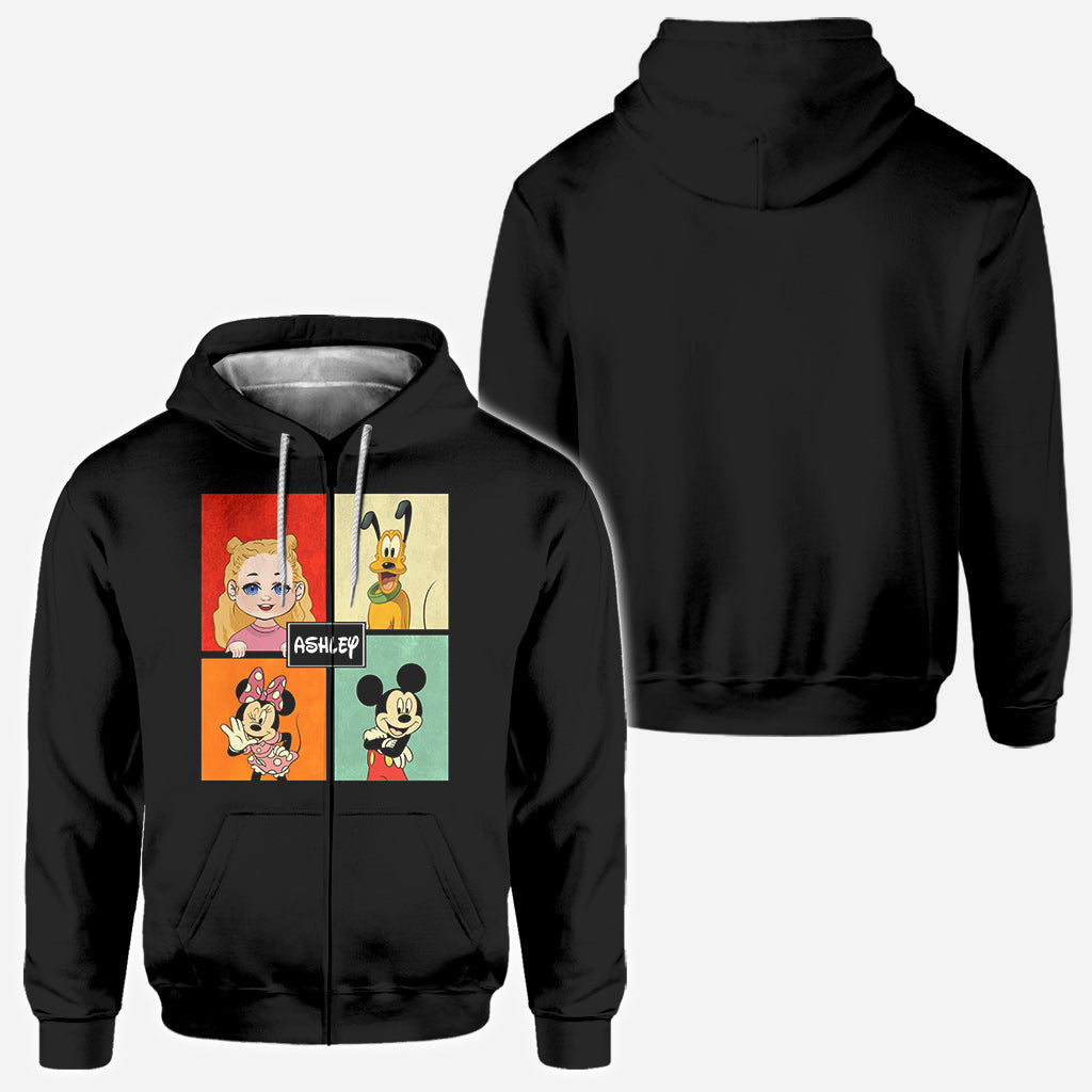 Personalized Disney Character All Over Shirt Custom Name Gift All Over Shirt GradoCreations