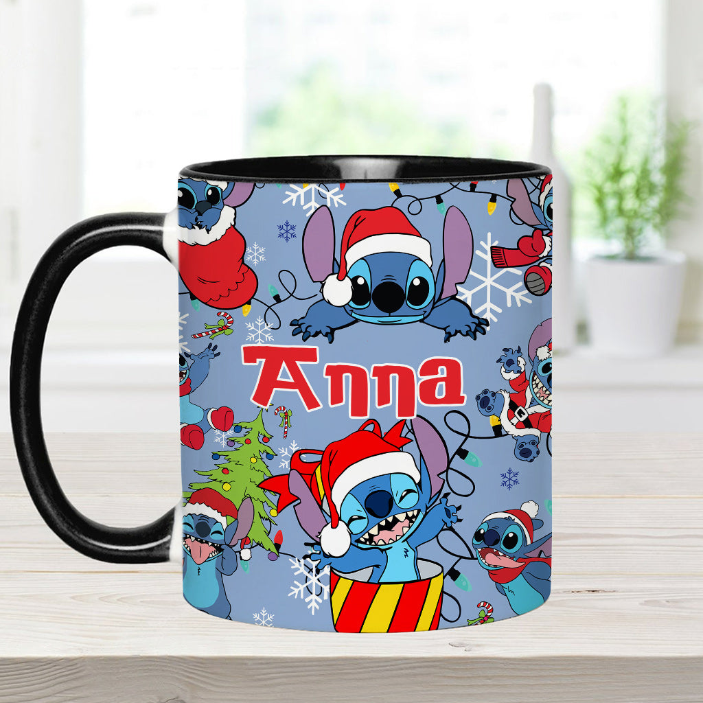 Personalized Ohana Accent Mug Custom Name Christmas Gift Accent Mug GradoCreations