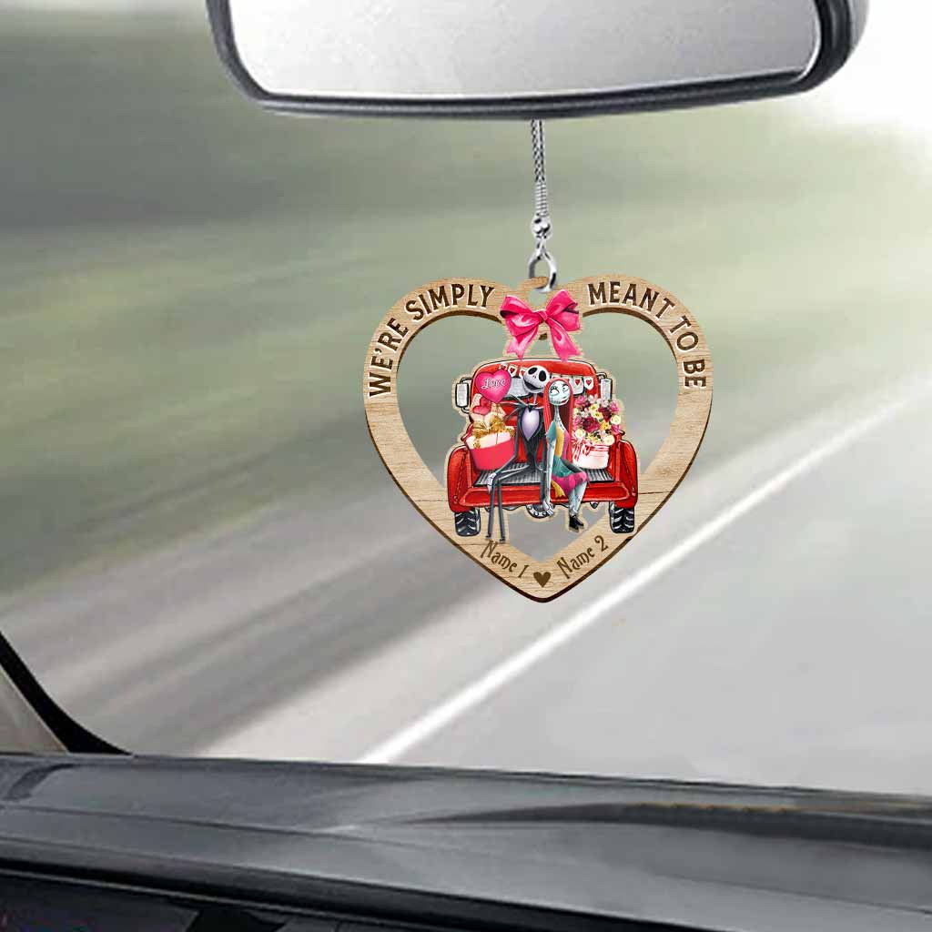 Personalized Couple Car Ornament Custom Name Gift for Christmas Car Ornament GradoCreations