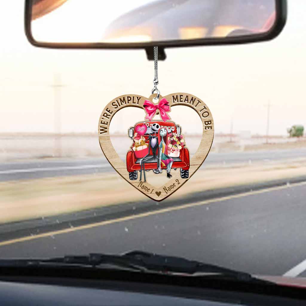Personalized Couple Car Ornament Custom Name Gift for Christmas Car Ornament GradoCreations