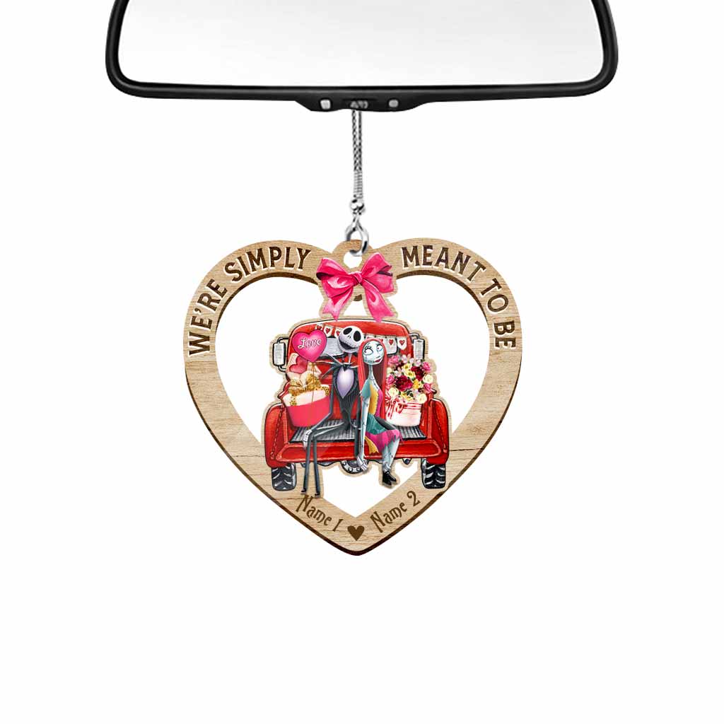 Personalized Couple Car Ornament Custom Name Gift for Christmas Car Ornament GradoCreations