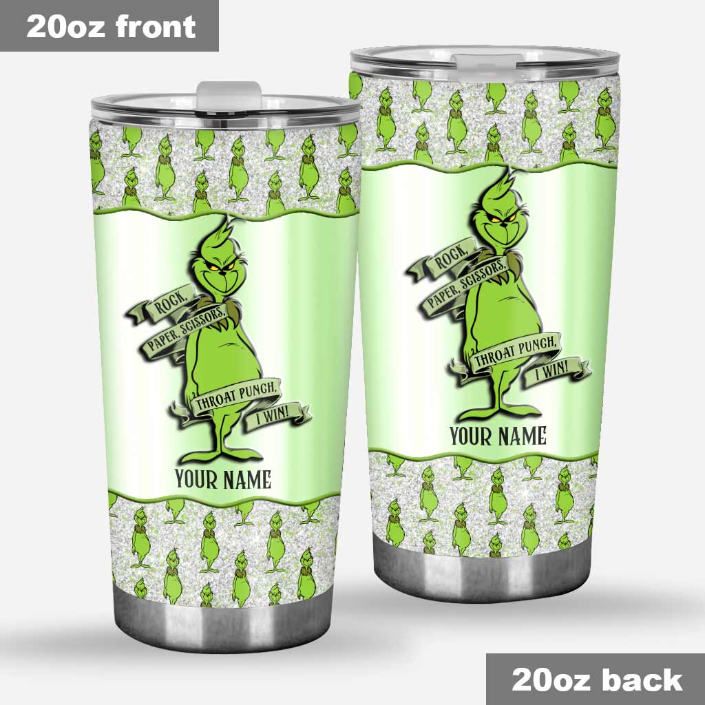 Personalized Grinch Tumbler Custom Name Gift for Christmas Tumbler GradoCreations