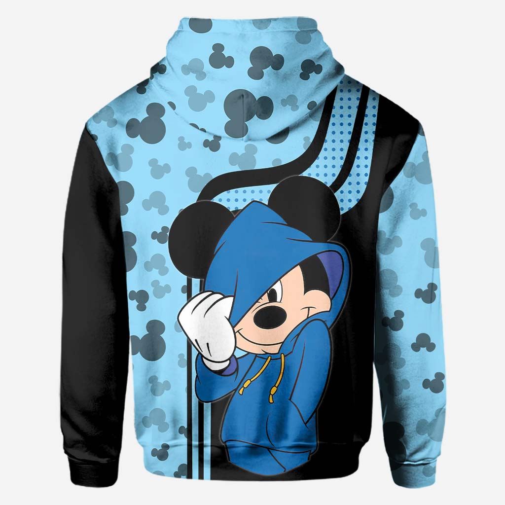 Personalized Mickey Mouse Hoodie Custom Name Gift for Couples All Over Shirt GradoCreations