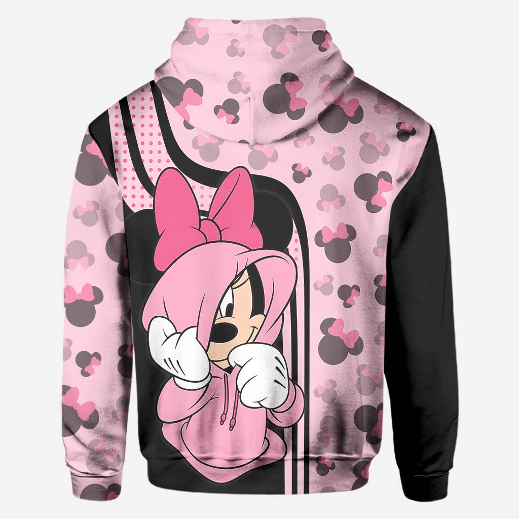 Personalized Mickey Mouse Hoodie Custom Name Gift for Couples All Over Shirt GradoCreations