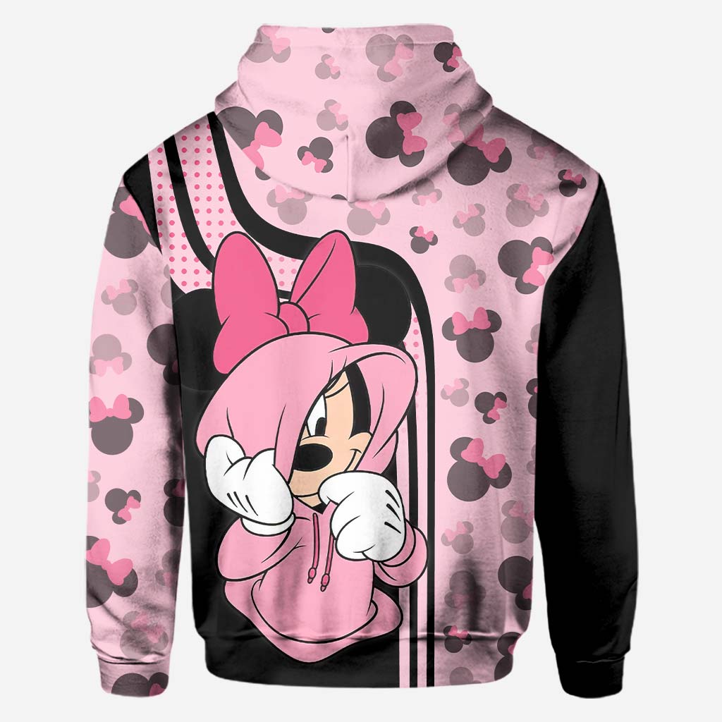 Personalized Mickey Mouse Hoodie Custom Name Gift for Couples All Over Shirt GradoCreations