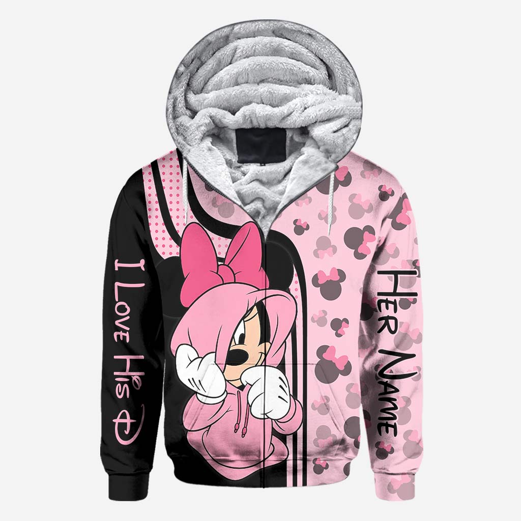 Personalized Mickey Mouse Hoodie Custom Name Gift for Couples All Over Shirt GradoCreations