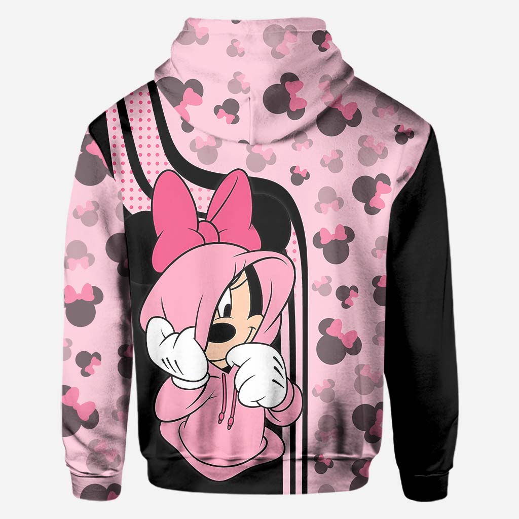 Personalized Mickey Mouse Hoodie Custom Name Gift for Couples All Over Shirt GradoCreations