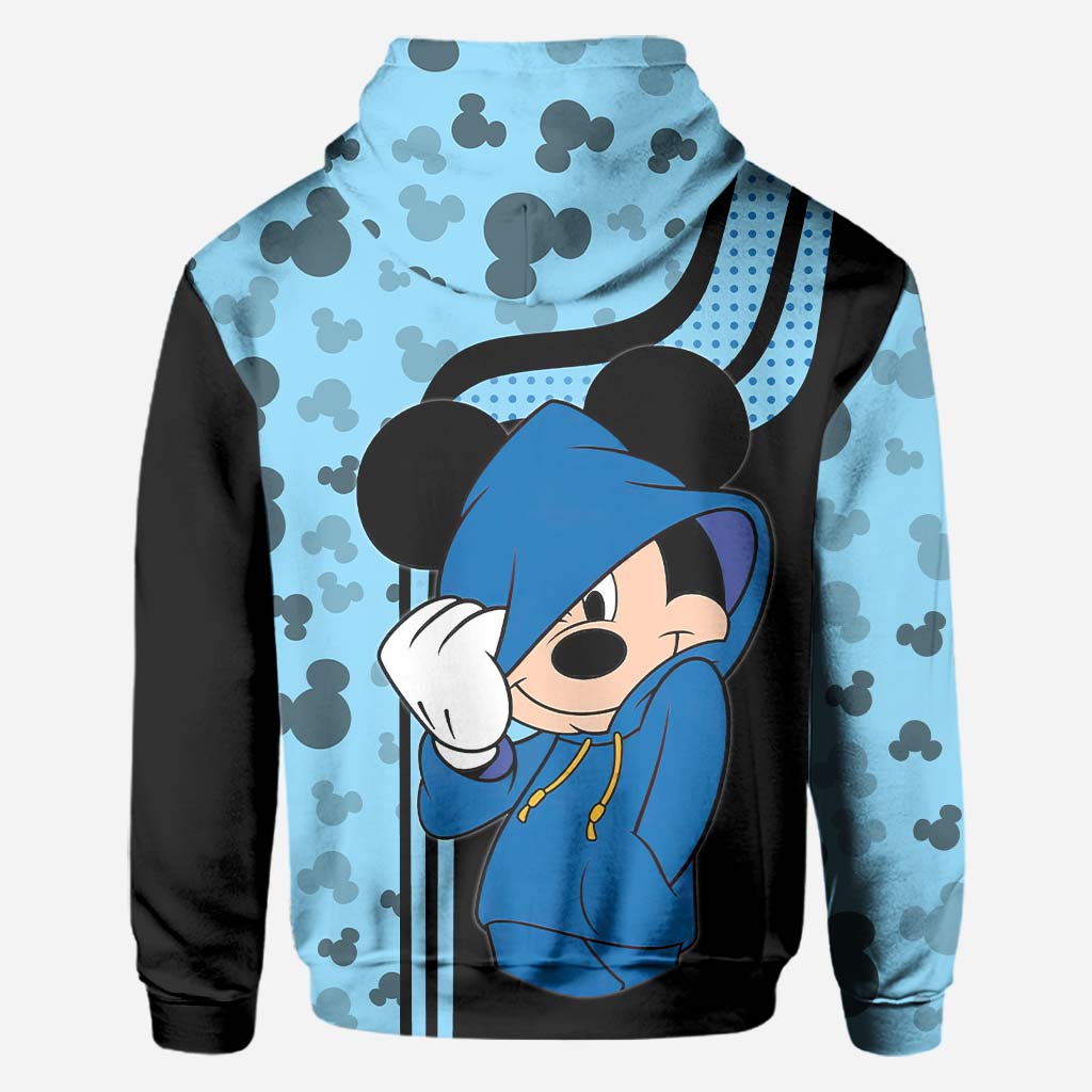 Personalized Mickey Mouse Hoodie Custom Name Gift for Couples All Over Shirt GradoCreations