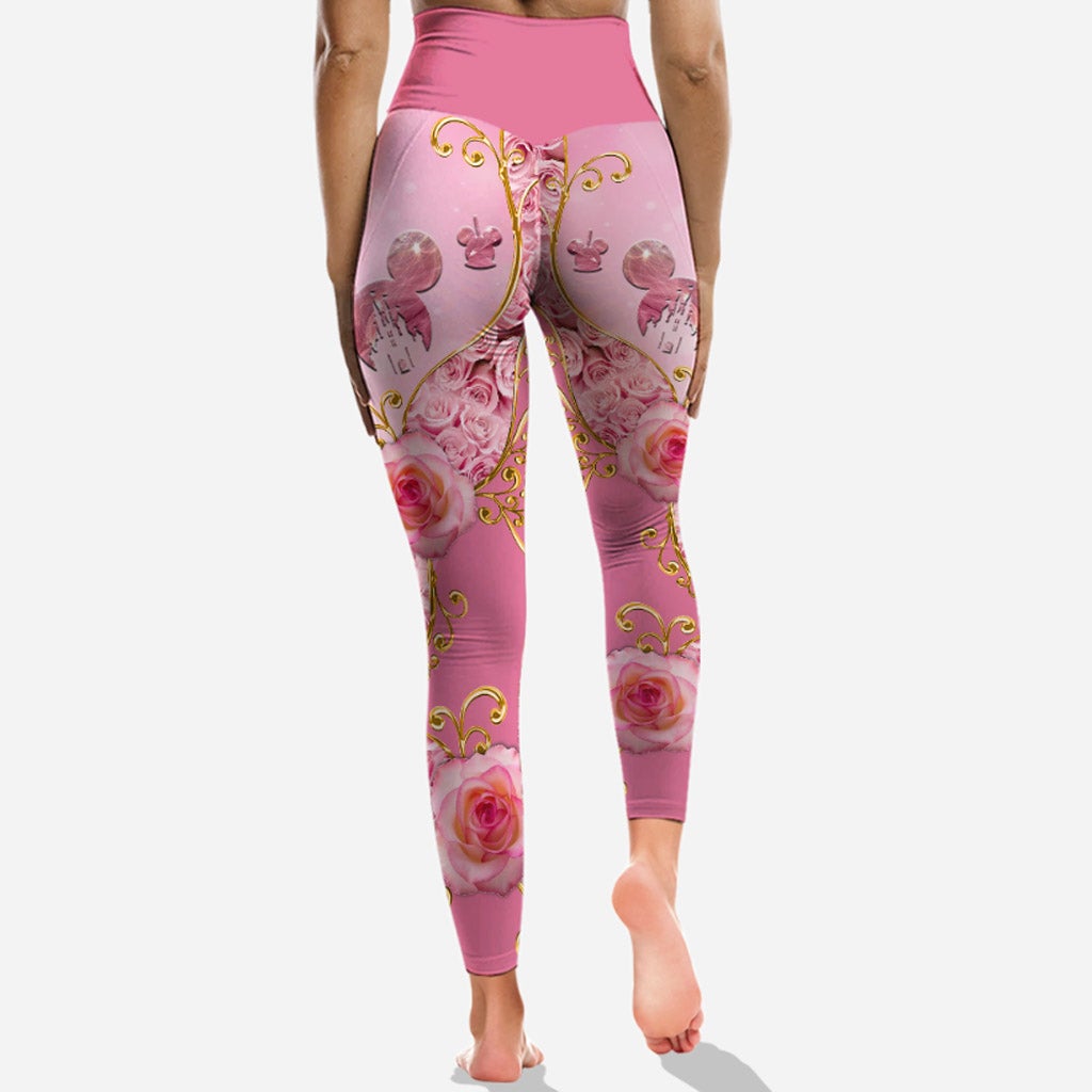 Personalized Pink Mouse Hoodie & Leggings Set Custom Name Gift Hoodie & Leggings GradoCreations