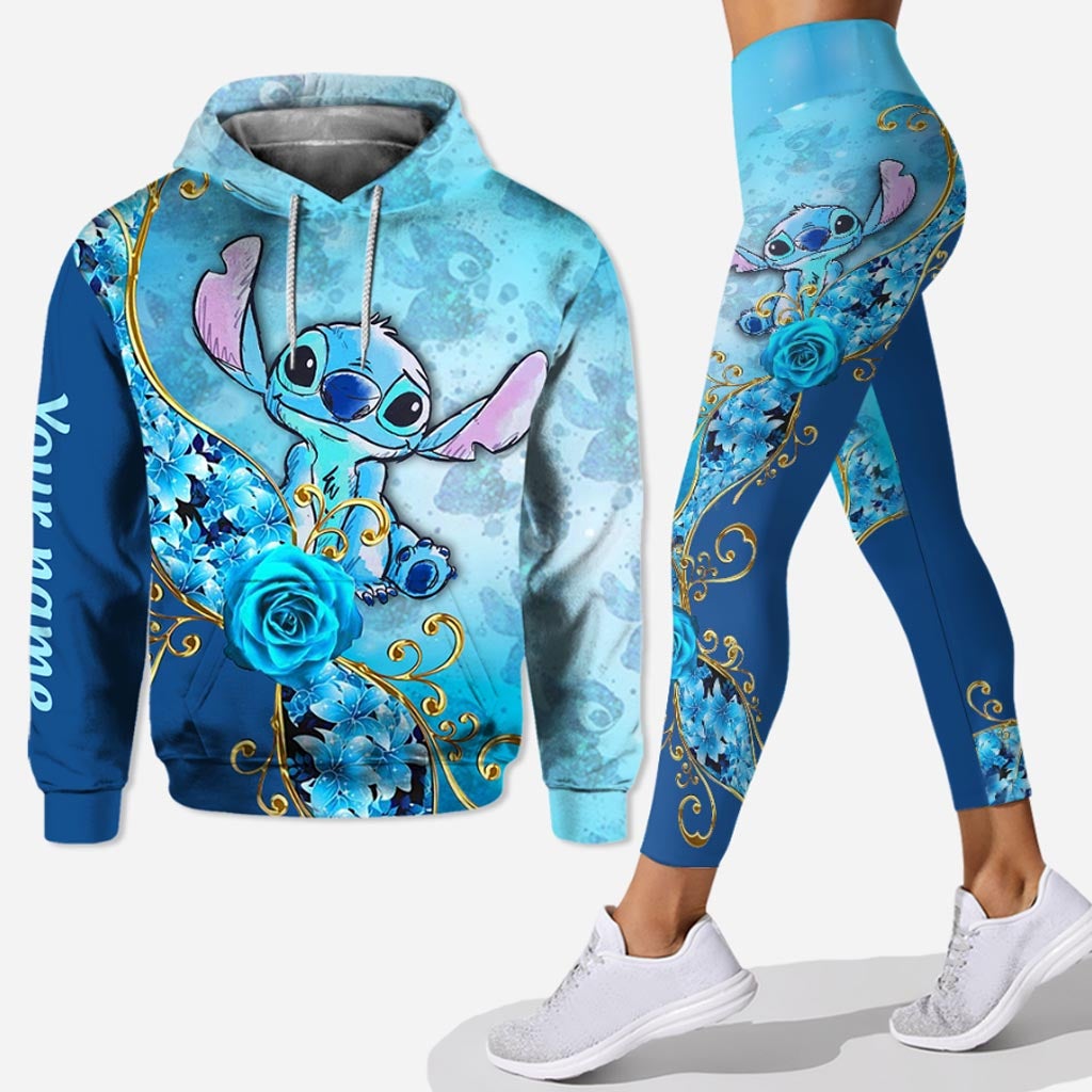 Personalized Hoodie and Leggings Set with Custom Name Gift for Partners Hoodie & Leggings GradoCreations