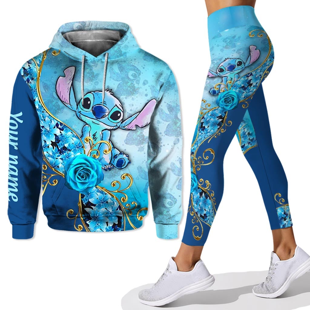Personalized Hoodie and Leggings Set with Custom Name Gift for Partners Hoodie & Leggings GradoCreations