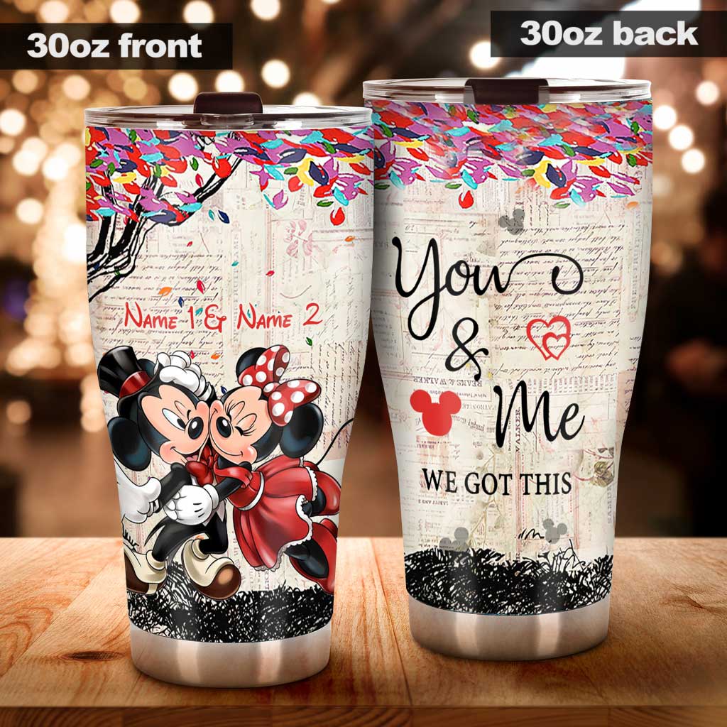 Personalized Couple Tumbler Custom Name Drinkware Gift Tumbler GradoCreations