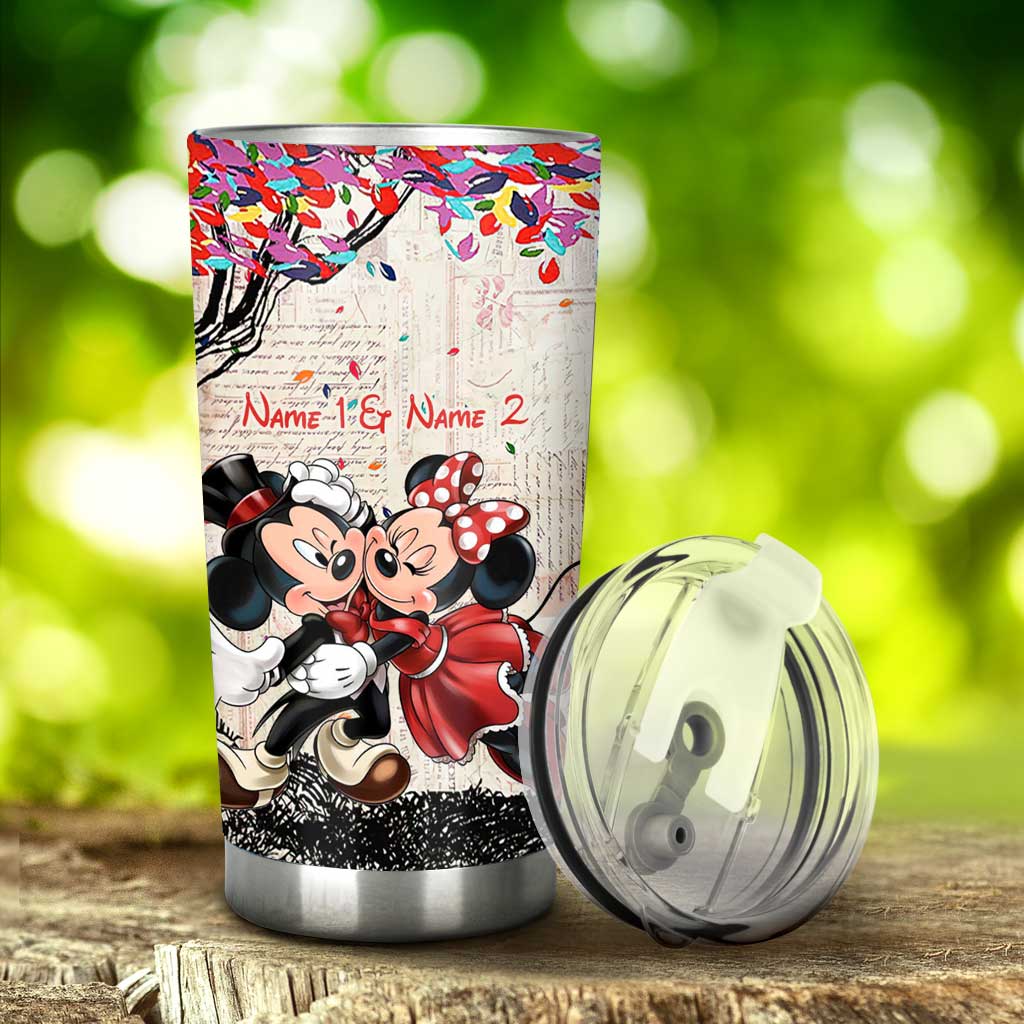 Personalized Couple Tumbler Custom Name Drinkware Gift Tumbler GradoCreations