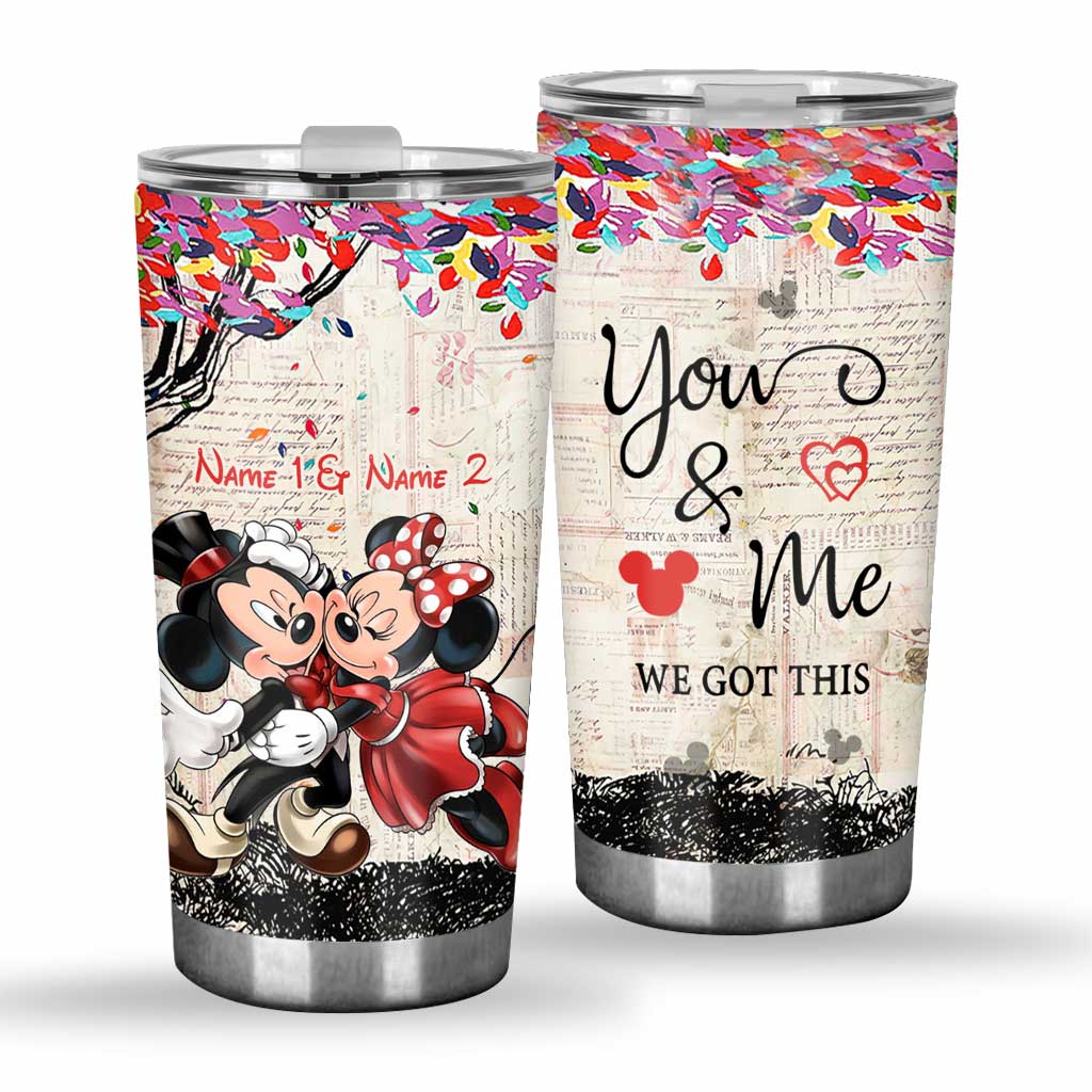 Personalized Couple Tumbler Custom Name Drinkware Gift Tumbler GradoCreations
