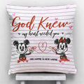 Personalized Couple Throw Pillow God Knew Design Custom Names Gift Throw Pillow GradoCreations