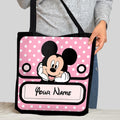 Personalized Mickey Mouse Tote Bag with Custom Name for Kids Tote Bag GradoCreations