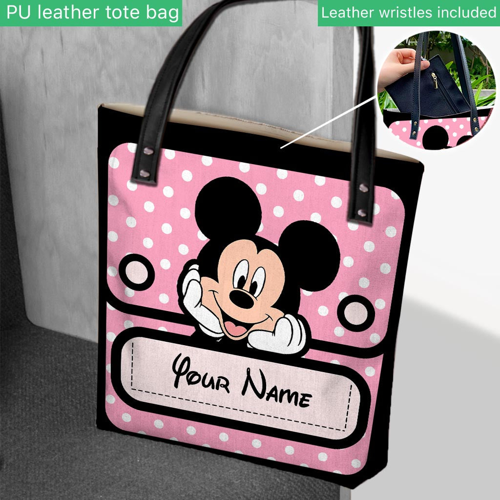 Personalized Mickey Mouse Tote Bag with Custom Name for Kids Tote Bag GradoCreations