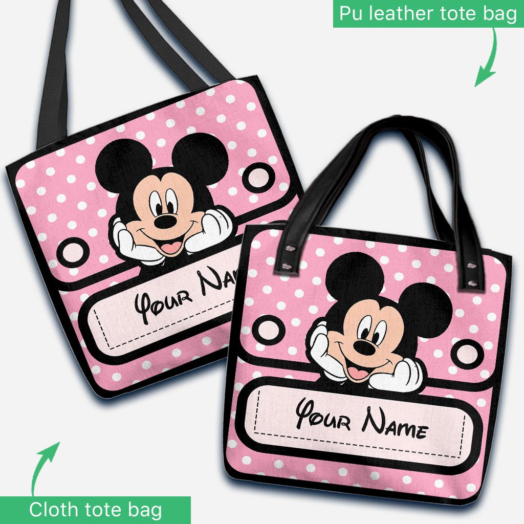Personalized Mickey Mouse Tote Bag with Custom Name for Kids Tote Bag GradoCreations